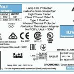Balastro Electrónico IUV2S60M4LD TUV 36T5 40W/150W PRT585