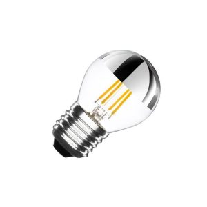 E27 4w 2200K G45 Led Filam Topo Espelhado (220v)